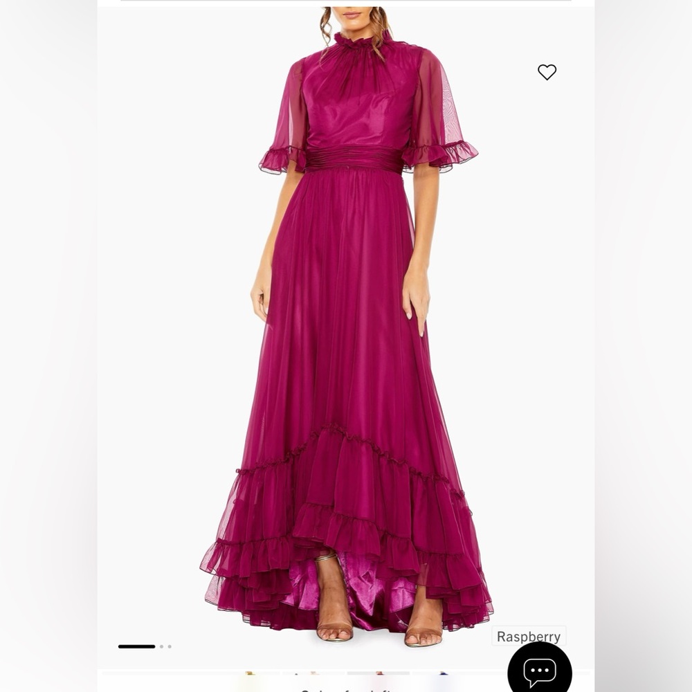 Mac Duggal Raspberry High Low Dress